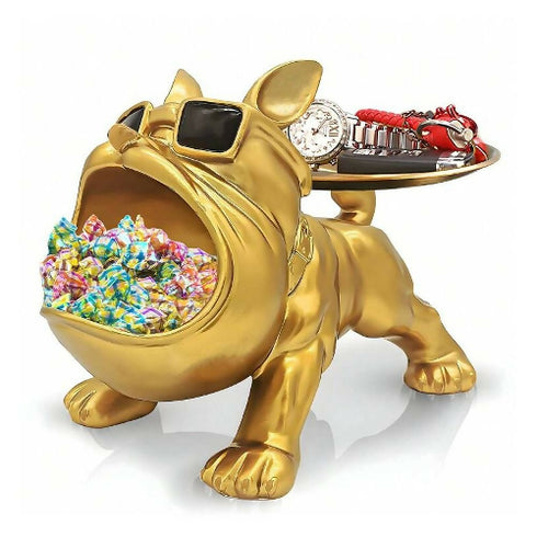 Bulldog Butler Storage Sculpture